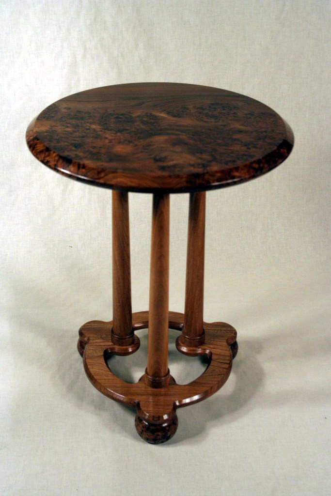 Elm tripod table