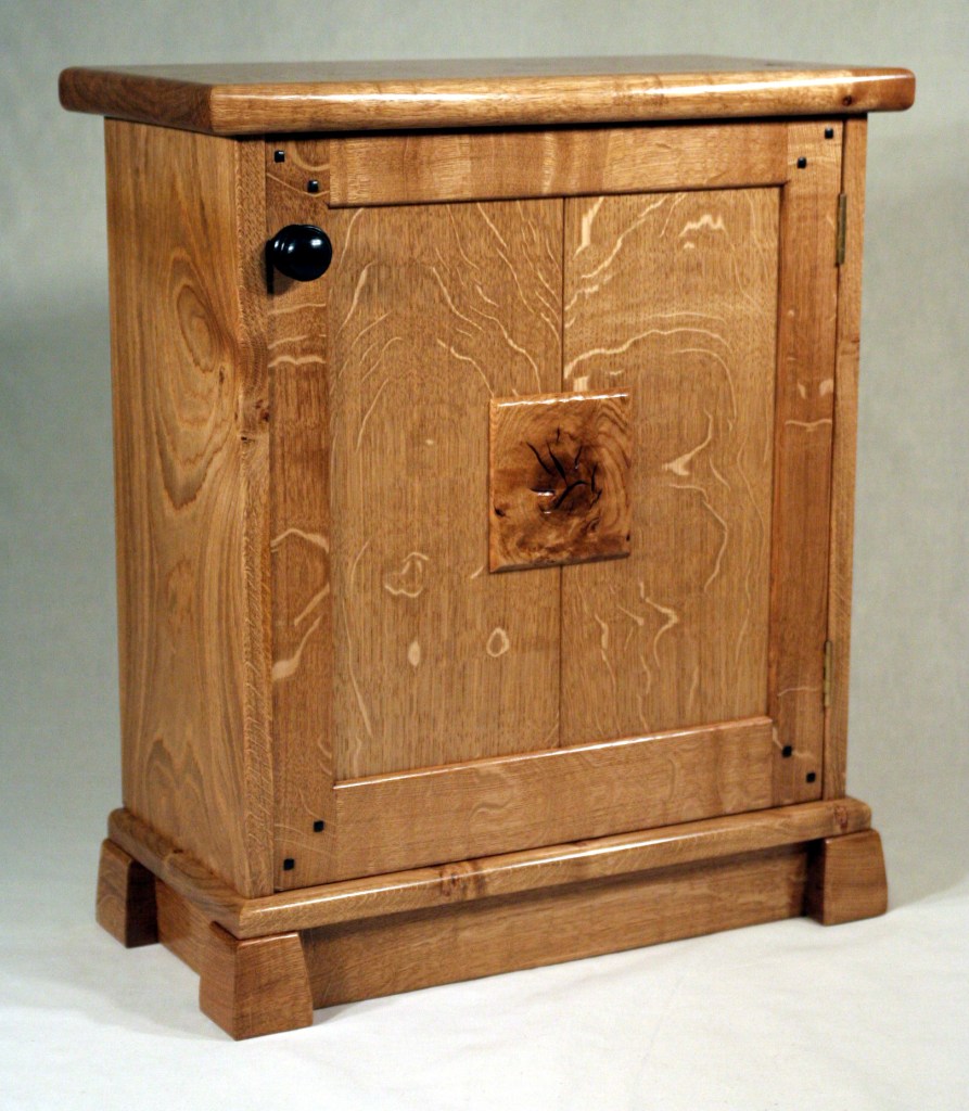 Oak media cabinet